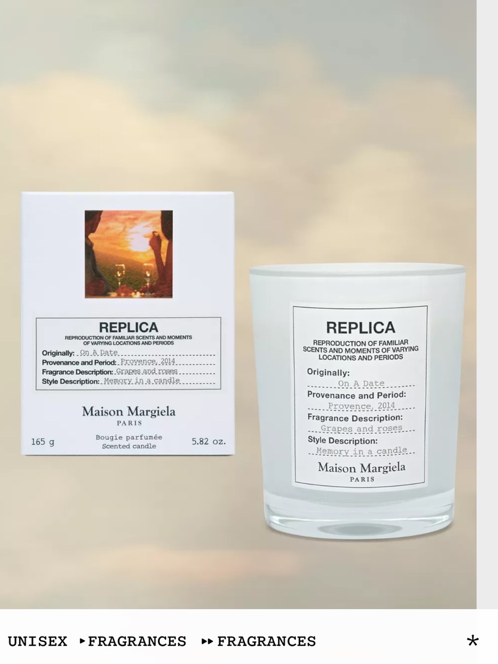 ⭐️NIB⭐️Maison Margiela Replica On A Date Scented Candle. 5.82 oz.